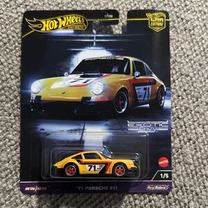 Hot Wheels '71 Porsche 911 Toy Car - Yellow